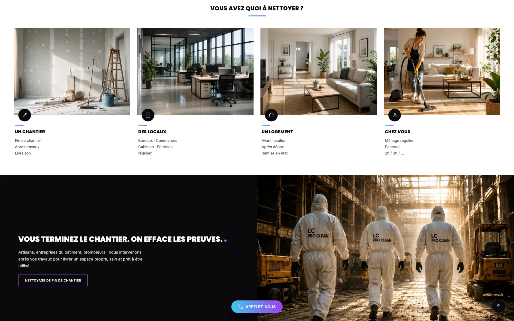 LC Pro Clean — services