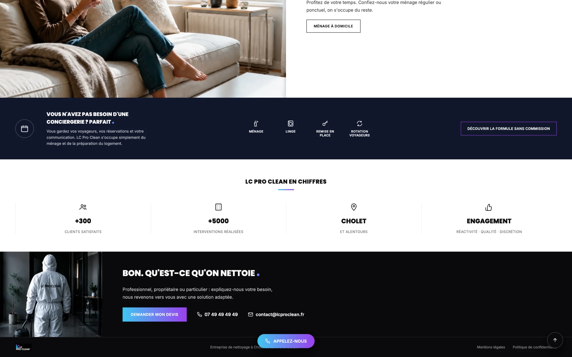 LC Pro Clean — chiffres & contact